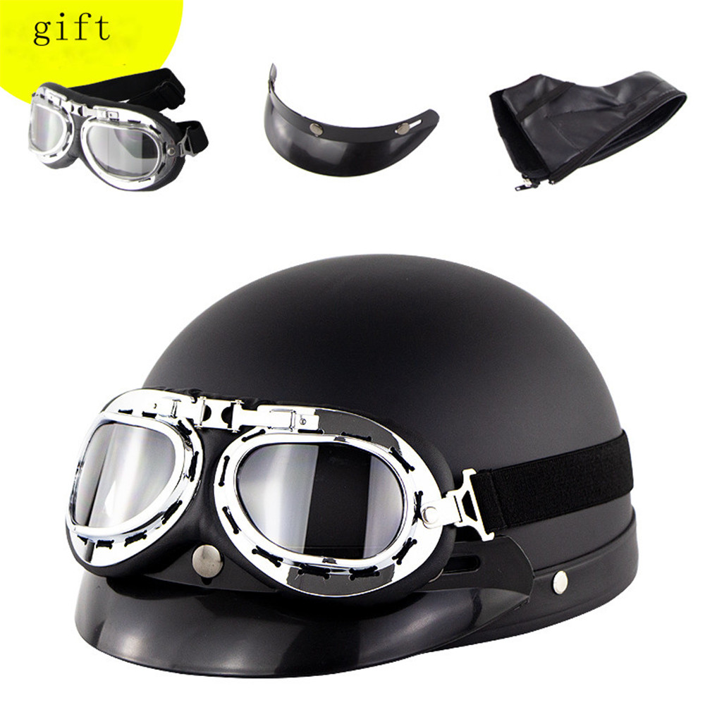 Universal-ABS-Motorcycle-Open-Face-Helmet-Retro-Vintage-With-Goggles-Neck-Protection-1474940
