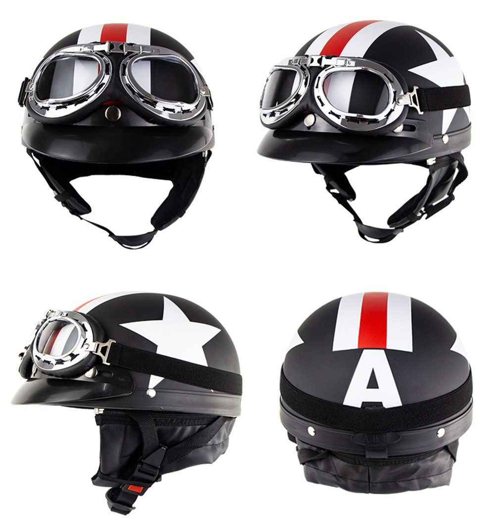 Universal-ABS-Motorcycle-Open-Face-Helmet-Retro-Vintage-With-Goggles-Neck-Protection-1474940