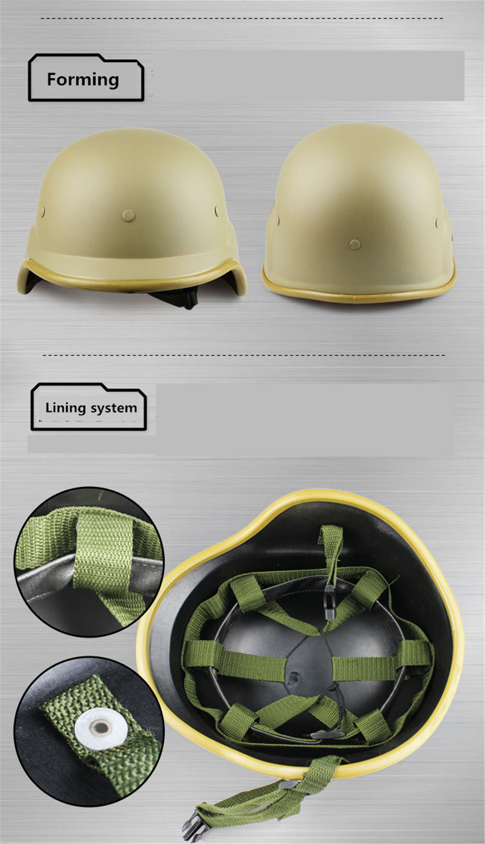 WoSporT-Tactical-Adjustable-Protective-ABS-Half-Helmet-Military-Combat-CS-1448081
