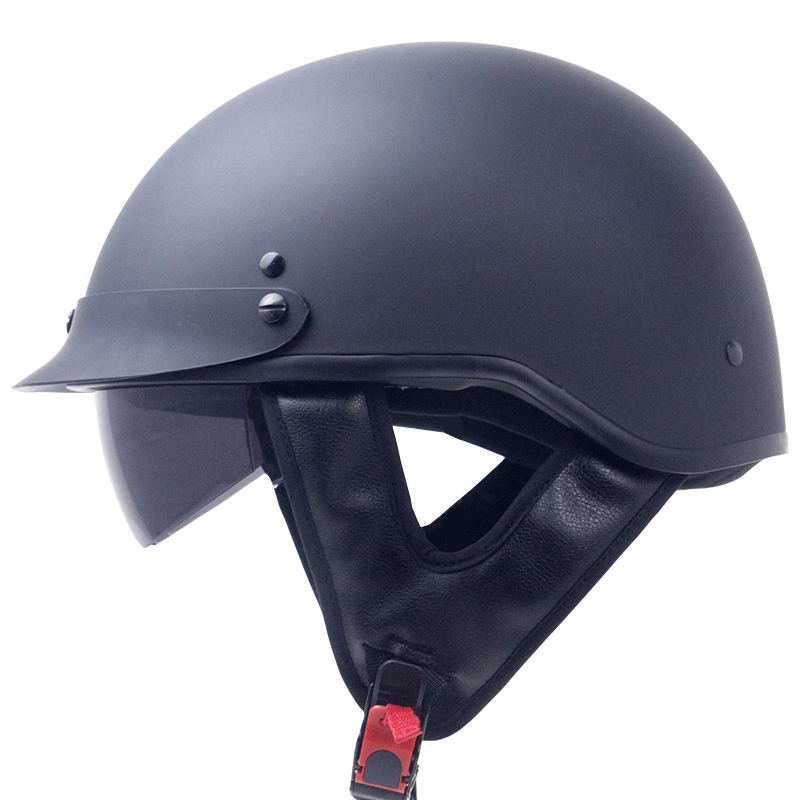 Zombies-Racing-ZR-205V-Motorcycle-Helmet-DOT-Certified-Cruiser-Half-Face-1376723