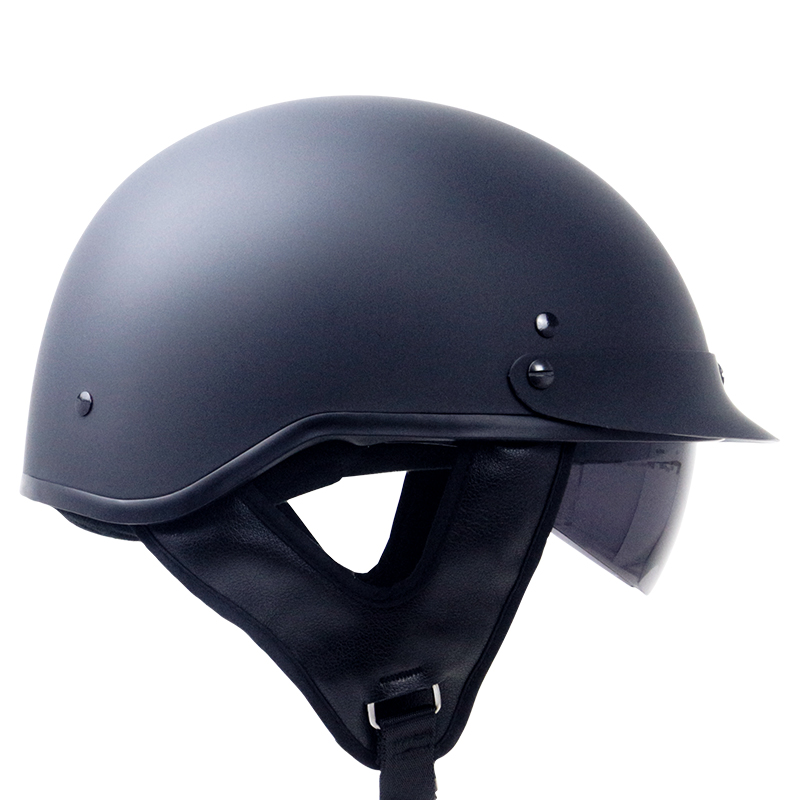 Zombies-Racing-ZR-205V-Motorcycle-Helmet-DOT-Certified-Cruiser-Half-Face-1376723