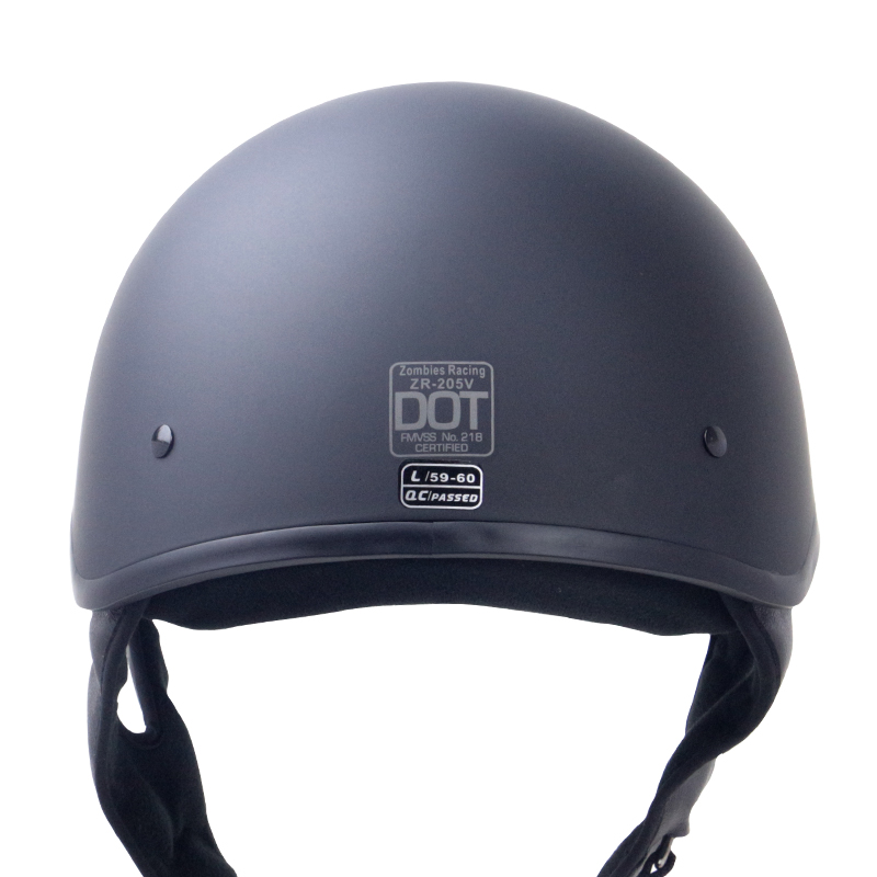 Zombies-Racing-ZR-205V-Motorcycle-Helmet-DOT-Certified-Cruiser-Half-Face-1376723