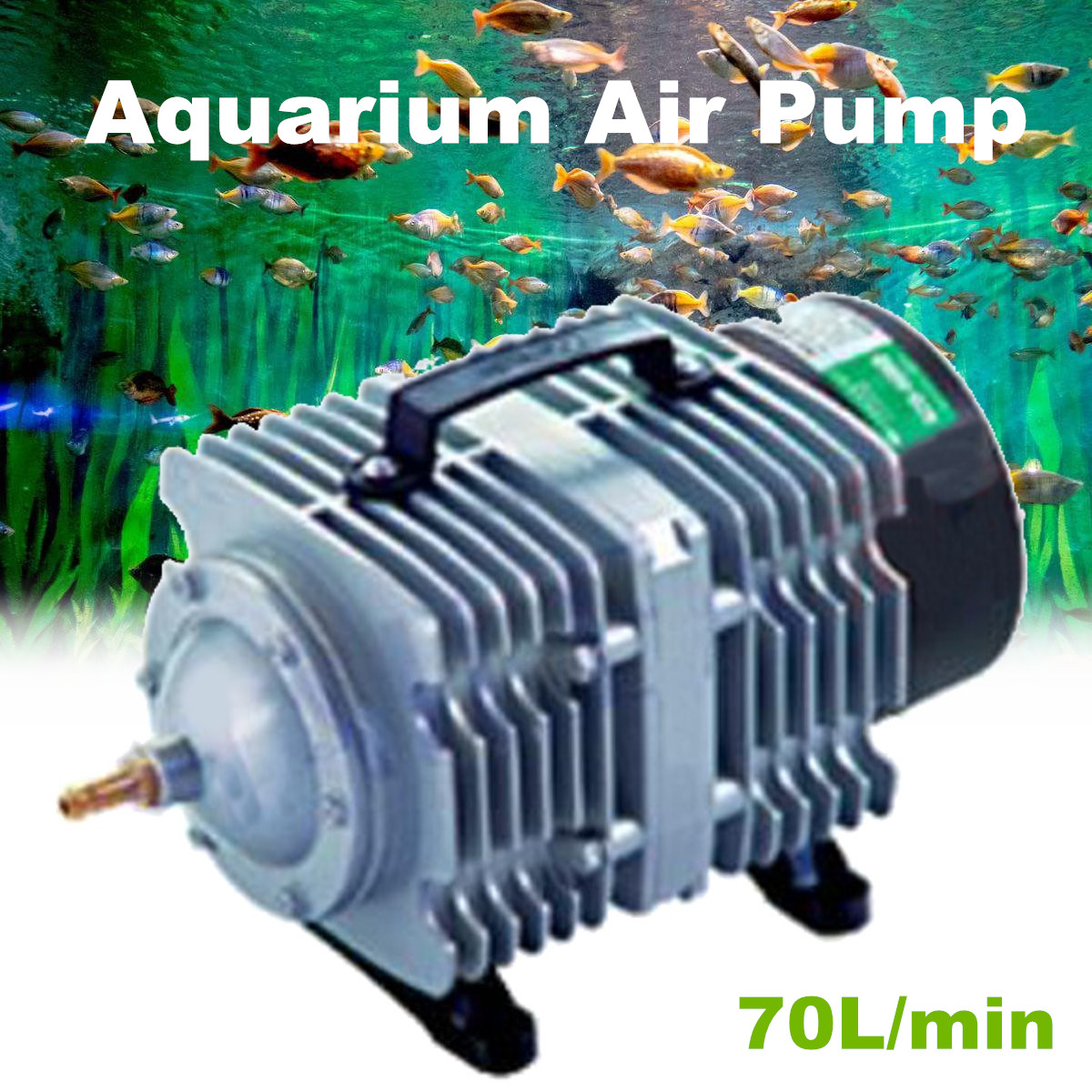 70Lmin-35W45W-Electromagnetic-Aquarium-Air-Pump-Fish-Pond-Compressor-220V-1632204