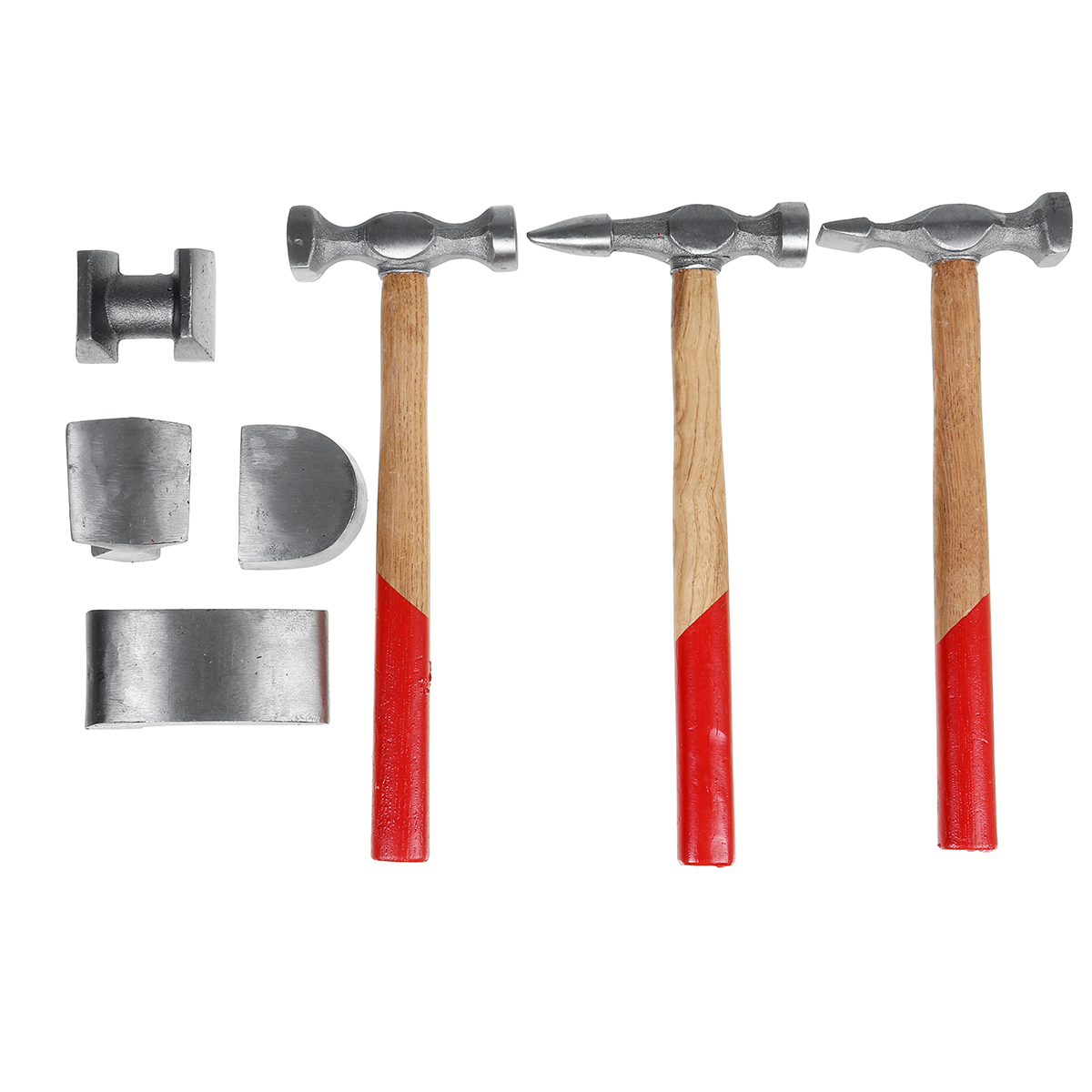7PCS-Large-Black-Car-Dent-RepairRemoval-Hammer-Set-With-Portable-Tool-Box-Kits-1763381