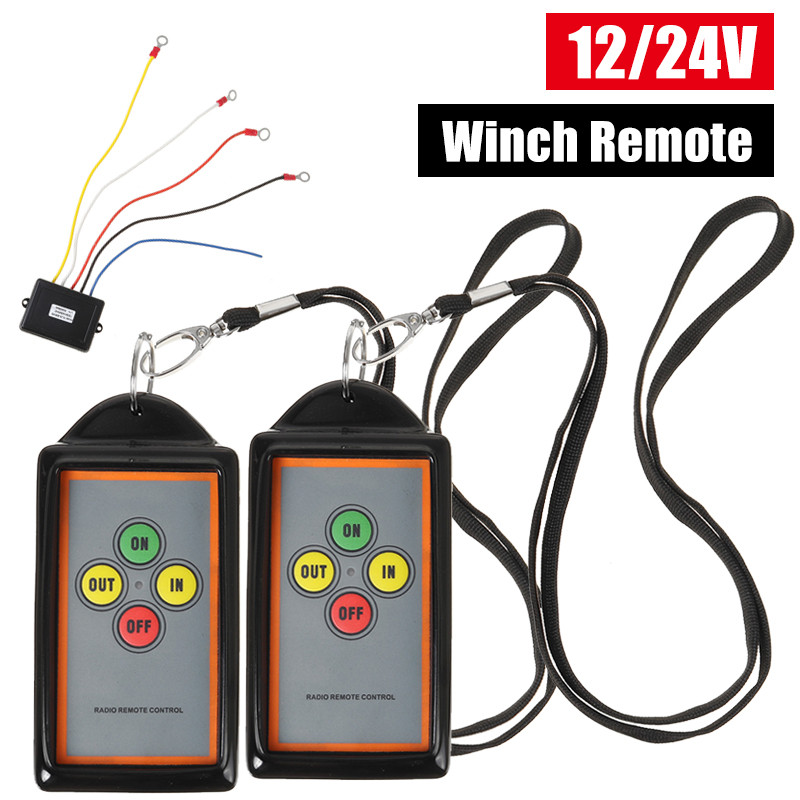 Winch-Remote-Control-Cable-Wireless-Twin-Handset-12V-24V-Universal-1682748
