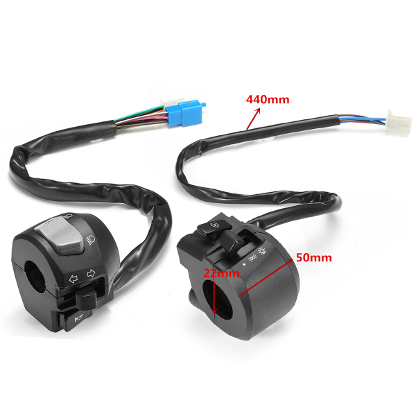 12V-22mm-78inch-Electric-Start-Switch-For-Motorcycle-Horn-Turn-Signal-Hazard-Beam-1243096