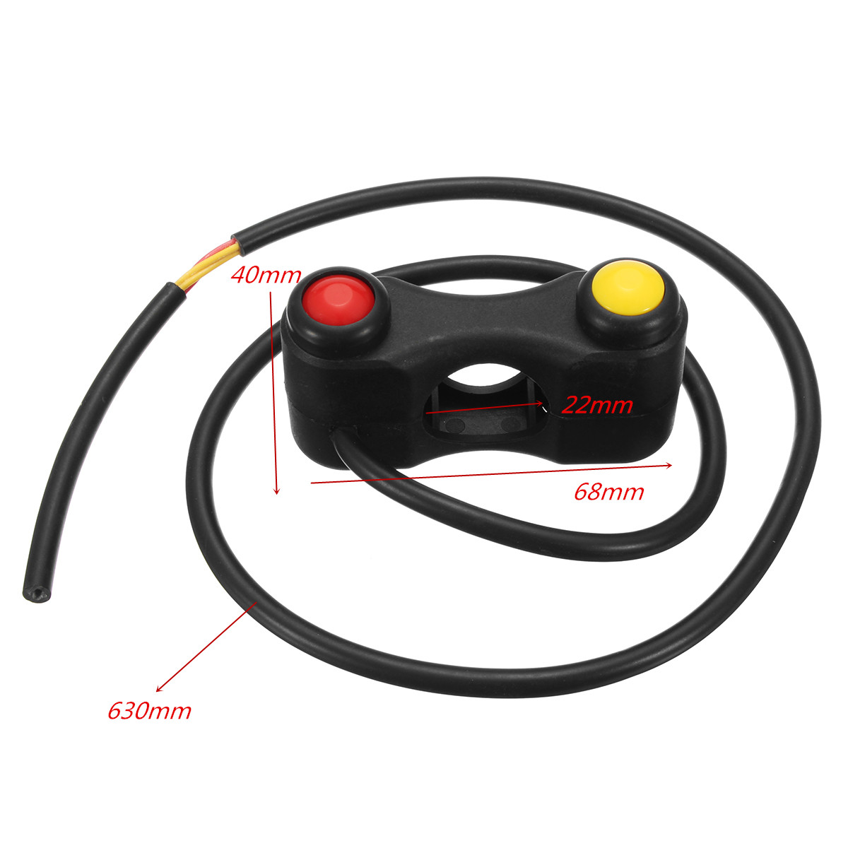 22mm-78inch-2-Button-Array-Handlebar-Mount-Switches-Assembly-For-Motorcycle-Race-Bikes-1211464