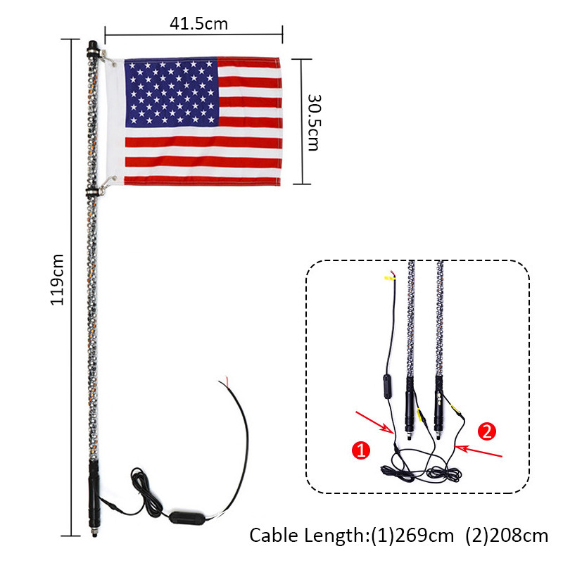 2pcs-4ft-Lighted-LED-Whip-Light-20-Color-RGB-Flagpole-Strip-Lamp-With-Flag--Remote-For-Jeep-ATV-UTV-1603546