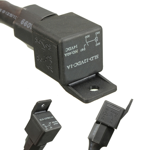 40A-Relay-300cm-Wiring-Harness-Kit-ON-OFF-Switch-For-LED-Spot-Lightts-Work-Fog-Light-1009583