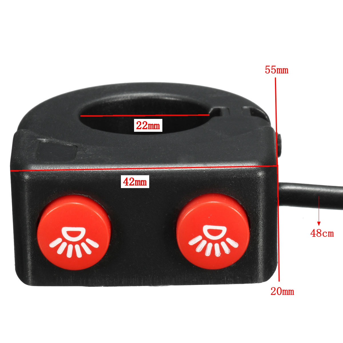 78quot-22mm-Handlebar-Headlight-Button-On-Off-Switch-Motorcycle-Bike-ATV-1072621