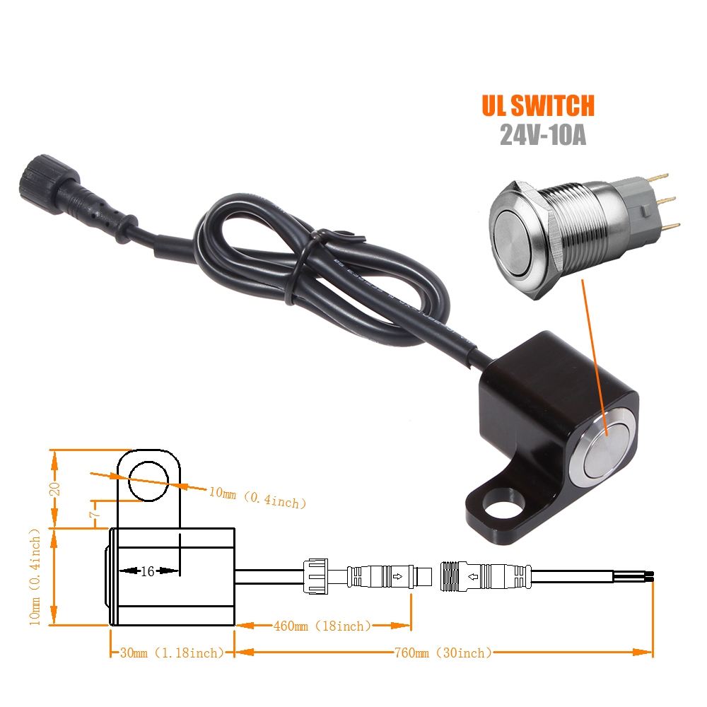 BOSMAA-MK51L-Self-lock-Motorcycle-Rear-View-Mirror-Bracket-Switch-Headlight-Fog-For-Sport-Dirt-Elect-1412531