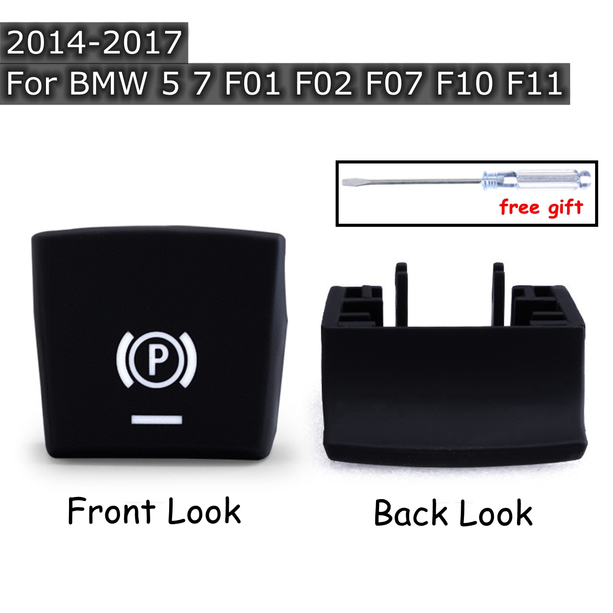 Electronic-Handbrake-Switch-Button-Cap-TPU-For-BMW-57-Series-520-523-F10-F02-14-17-1439384
