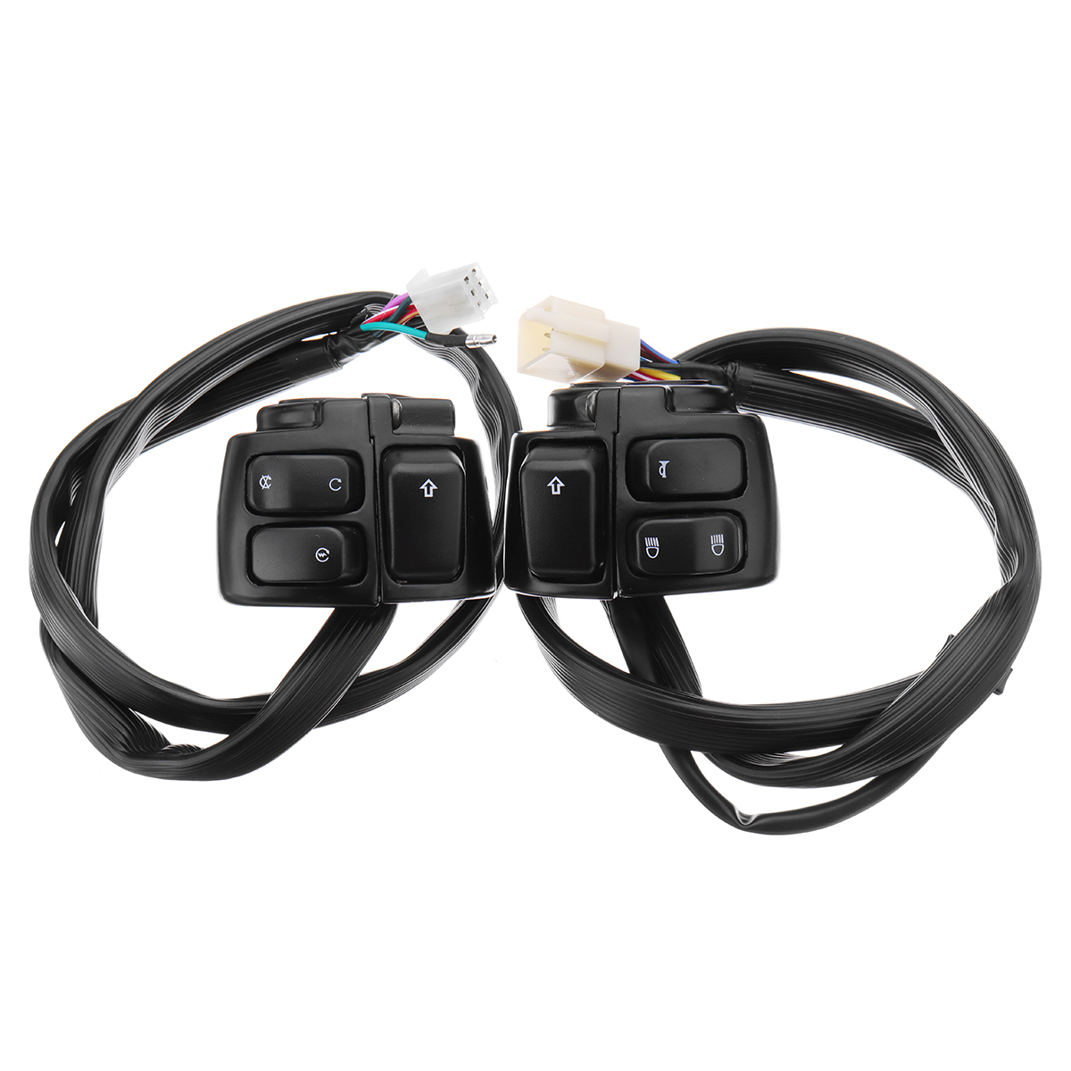 Motorcycle-25mm-Diamater-Handlebar-Control-Switch-With-Wiring-Harness-For-Harley-XL883-1270309