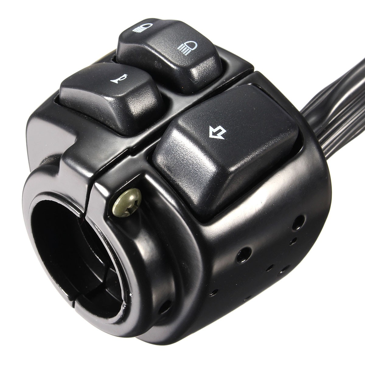 Motorcycle-25mm-Diamater-Handlebar-Control-Switch-With-Wiring-Harness-For-Harley-XL883-1270309