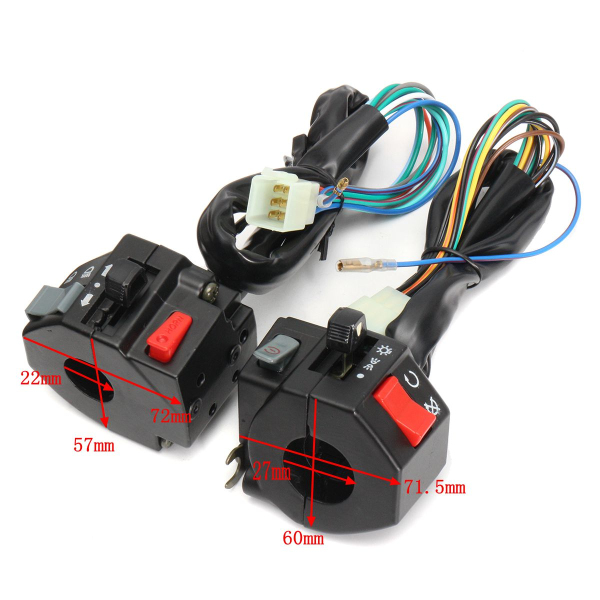 Motorcycle-78inch-22mm-12V-Handlebar-Switch-Horn-Turn-Signal-Headlight-Electrical-Start-1181187