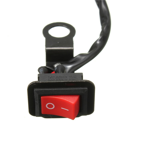 Motorcycle-ATV-Quad-Bike-Headlight-OnOff-Switch-Rear-View-Mirror-Wire-977386