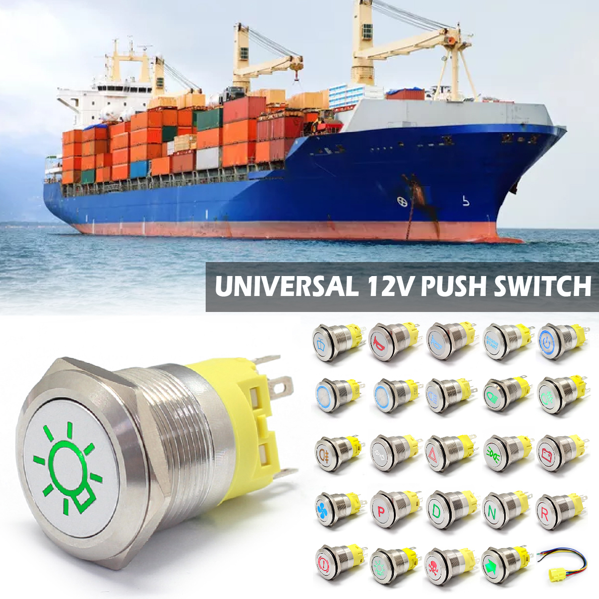 Universal-22mm-LED-Momentary-Latching-Metal-Switchs-Horn-Push-Button-Car-Boat-1722741