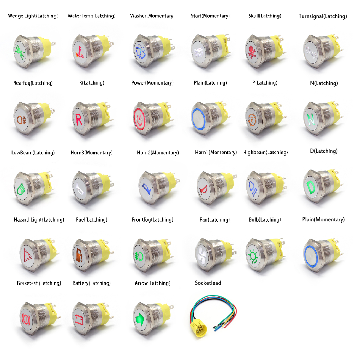 Universal-22mm-LED-Momentary-Latching-Metal-Switchs-Horn-Push-Button-Car-Boat-1722741