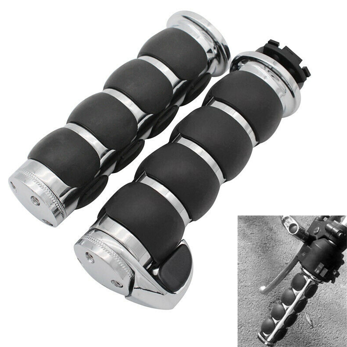 1-inch-Chrome-Hand-Grips-Motorcycle-Handlebar-Universal-For-HarleyYamahaSuzuki-26276