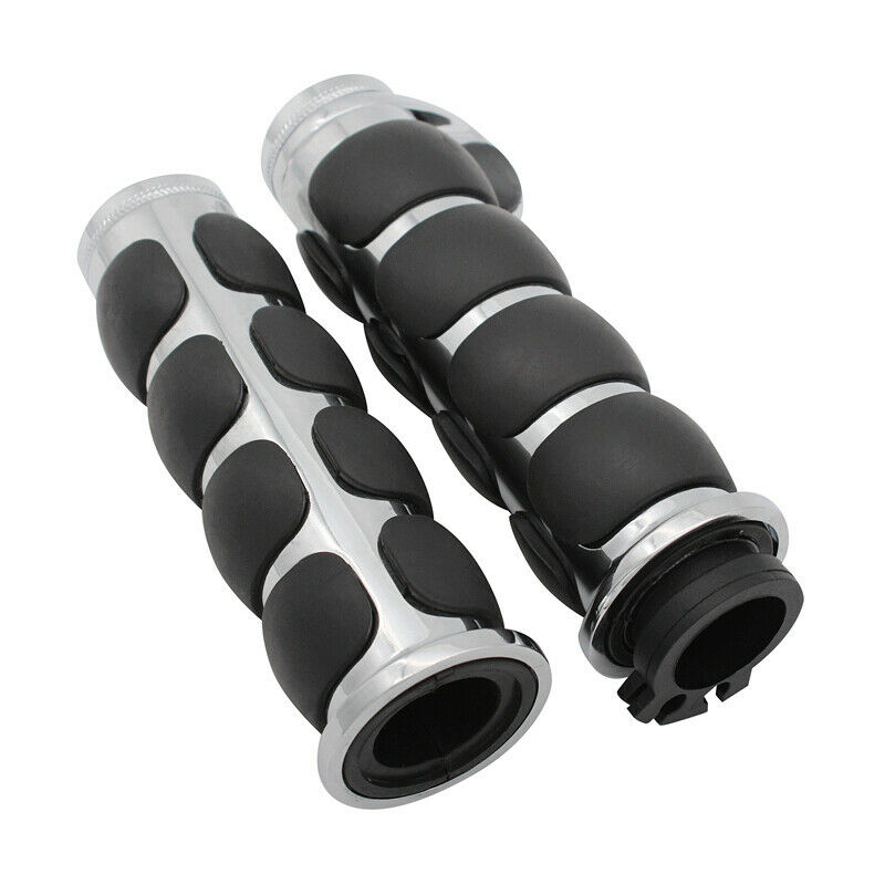1-inch-Chrome-Hand-Grips-Motorcycle-Handlebar-Universal-For-HarleyYamahaSuzuki-26276