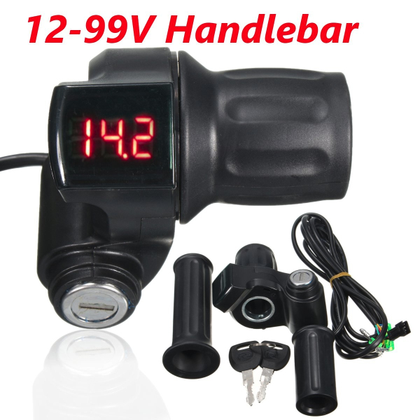 12-99V-LED-Digital-Handlebar-Grips-Speed-Control-With-Key-For-Scooter-Motorcycle-Mountain-Bike-1101712