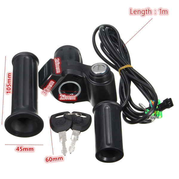 12-99V-LED-Digital-Handlebar-Grips-Speed-Control-With-Key-For-Scooter-Motorcycle-Mountain-Bike-1101712