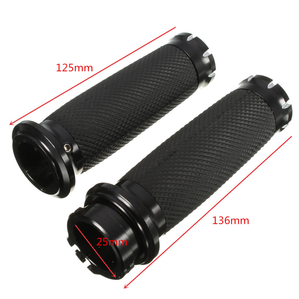 1quot25mm-Hand-Grip-Motorcycle-Handlebar-For-Harley-TouringSportsterDynaSoftail-1288876