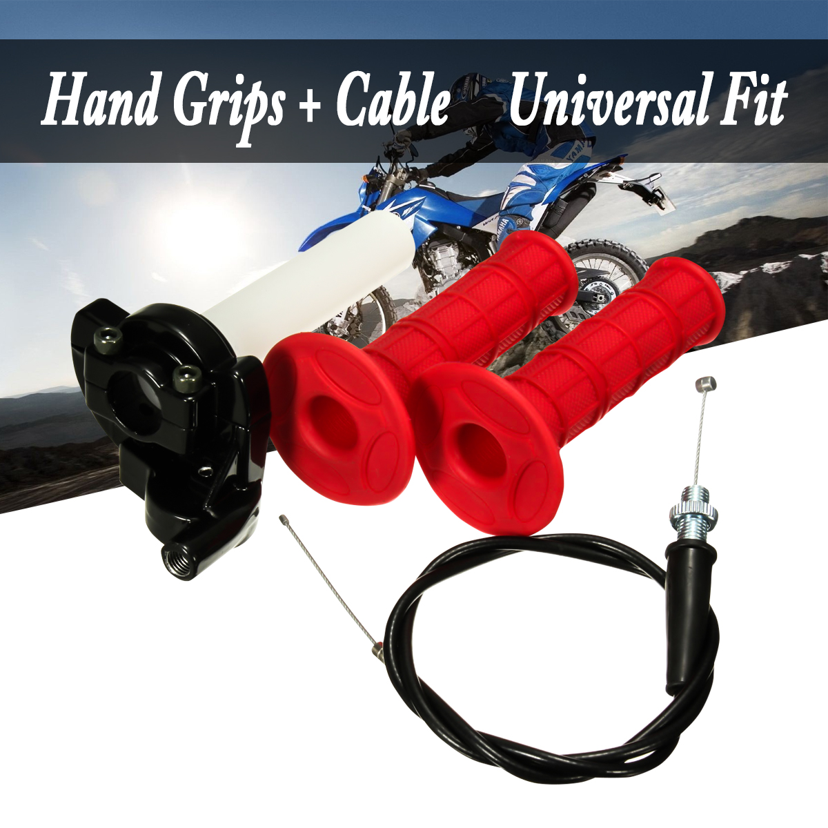 22mm-78-inch-Throttle-Grips-Twist-With-Cable-Quick-Action-For-110cc-125cc-Pit-Dirt-Bike-Red-1049675