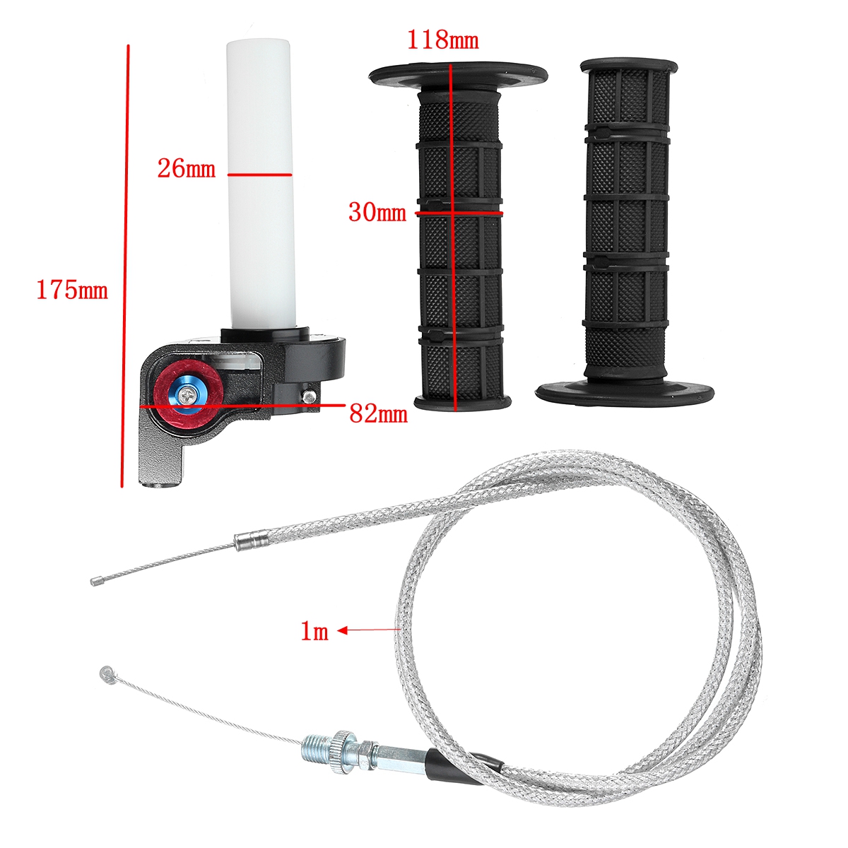 22mm-78inch-Throttle-Housing-Handlebar-Grip-Twist-Cable-For-ATV-Pit-Dirt-Bike-Quad-1149955