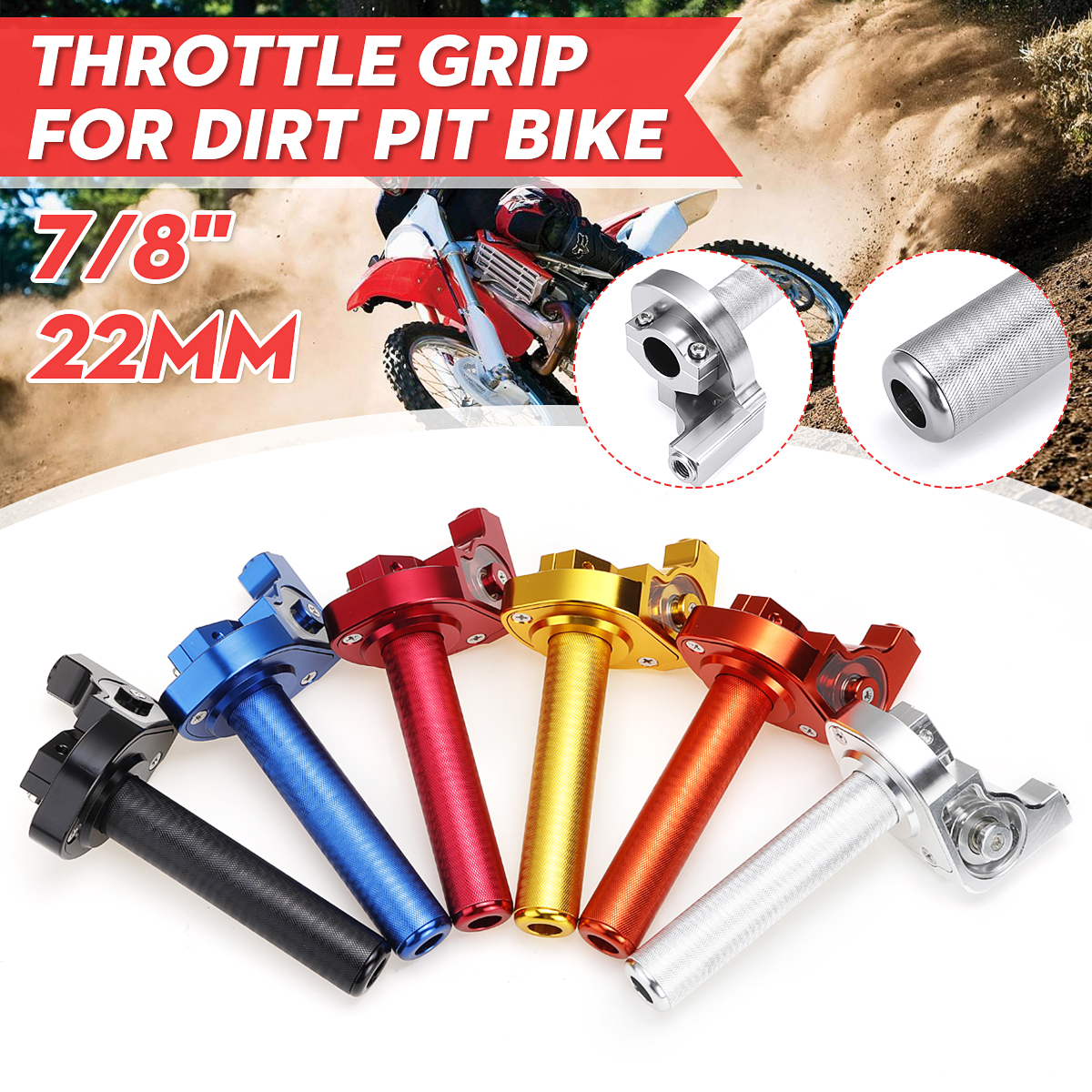 22mm-78quot-Throttle-Twist-Grip-Handlebar-Anodized-CNC-Aluminum-Dirt-Pit-Bike-For-Yamaha-YZ100-YZ125-1627956