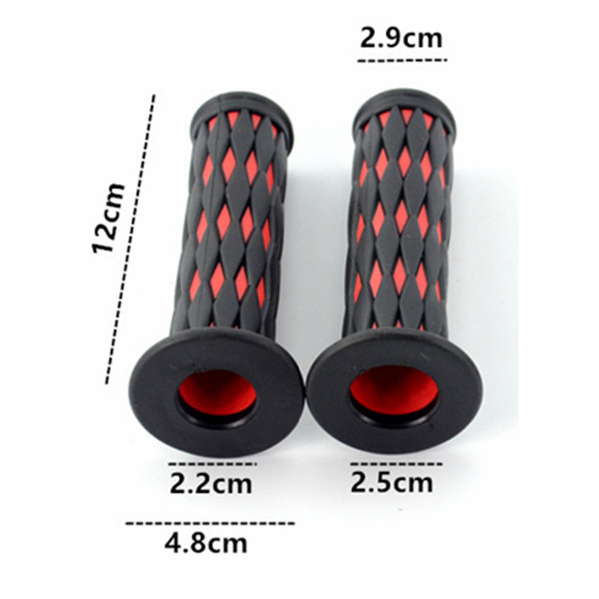 22mm-Motorcycle-Bike-Handle-Handlebar-Grip-Covers-Protector-Rubber-Nonslip-1340474