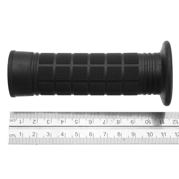 22mm087in-Pair-Motorcycle-Handlebar-Grips-Handlebar-Black-Rubber-1127682