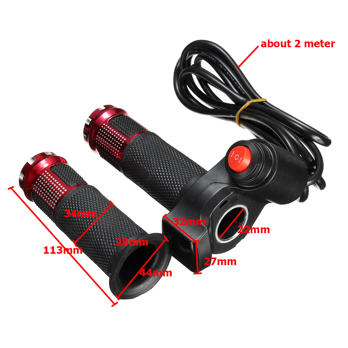 24V-36V-48V-3-Speed-E-bike-Scooter-Throttle-Grip-Handlebar-LED-Digital-Meter-1141603