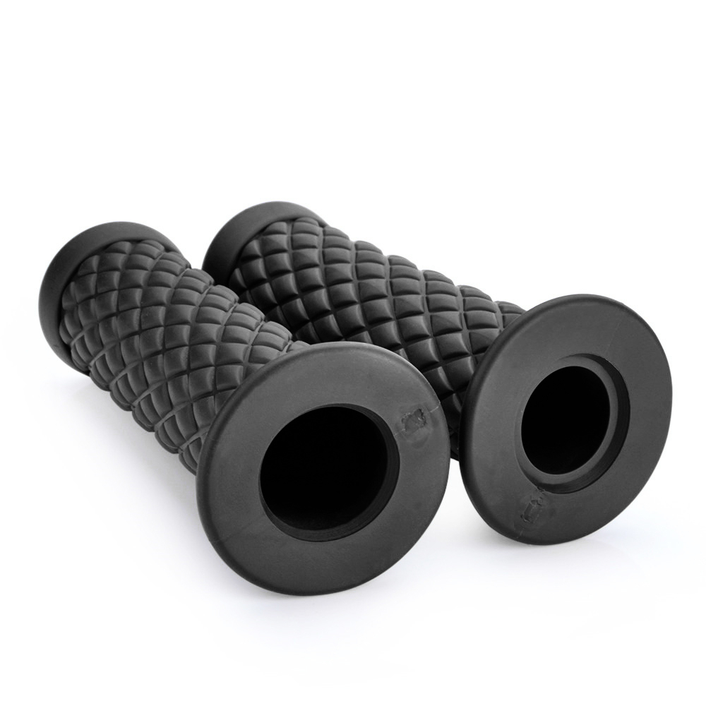 25mm-Motorcycle-Handlebar-Hand-Grip-Black-Cafe-Racer-Bubber-Clubman-Custom-For-HondaHarley-1198241