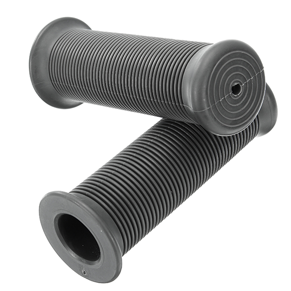 25mm-Motorcycle-Handlebar-Hand-Grips-Grey-Cafe-Racer-Bubber-Clubman-Custom-1198234