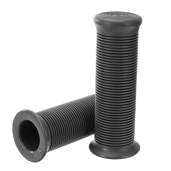 25mm-Motorcycle-Handlebar-Hand-Grips-Grey-Cafe-Racer-Bubber-Clubman-Custom-1198234