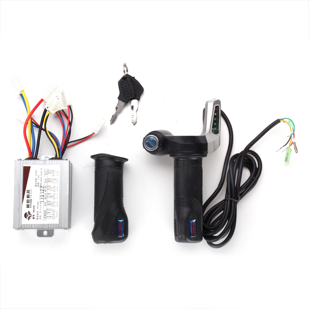 36V-500W-Brushed-Controller-With-Throttle-Twist-Grips-78-inch-22mm-For-Electric-Scooter-Bicycle-1142210