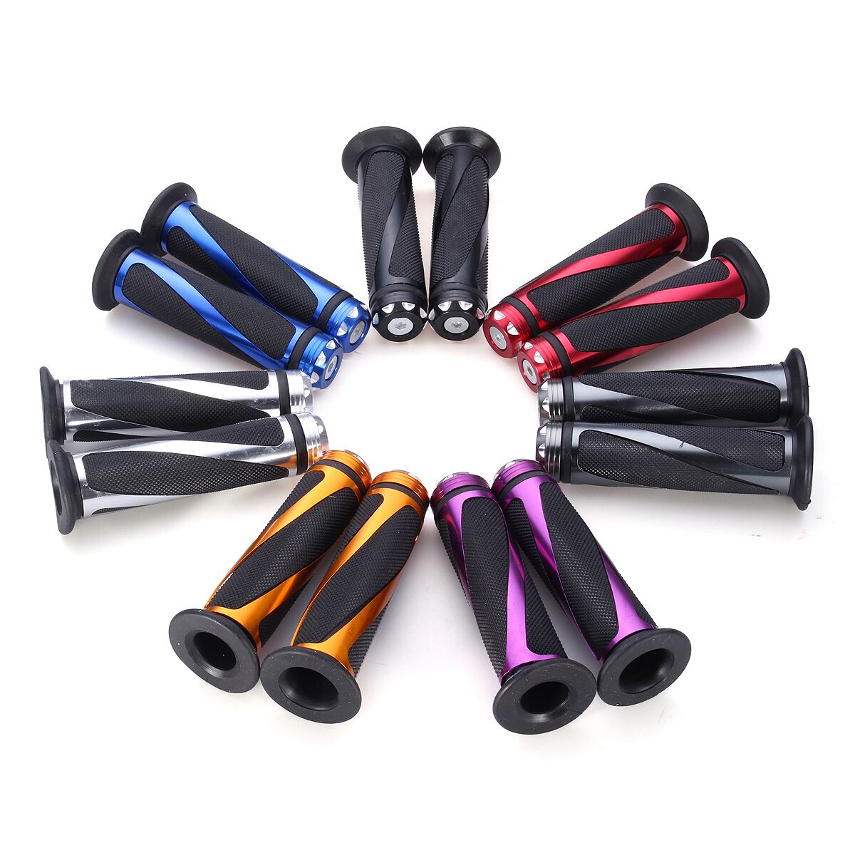 78-Inch-22mm-Aluminum-Motorcycle-Handlebar-Gel-Hand-Grips-Bar-Rubber-939018