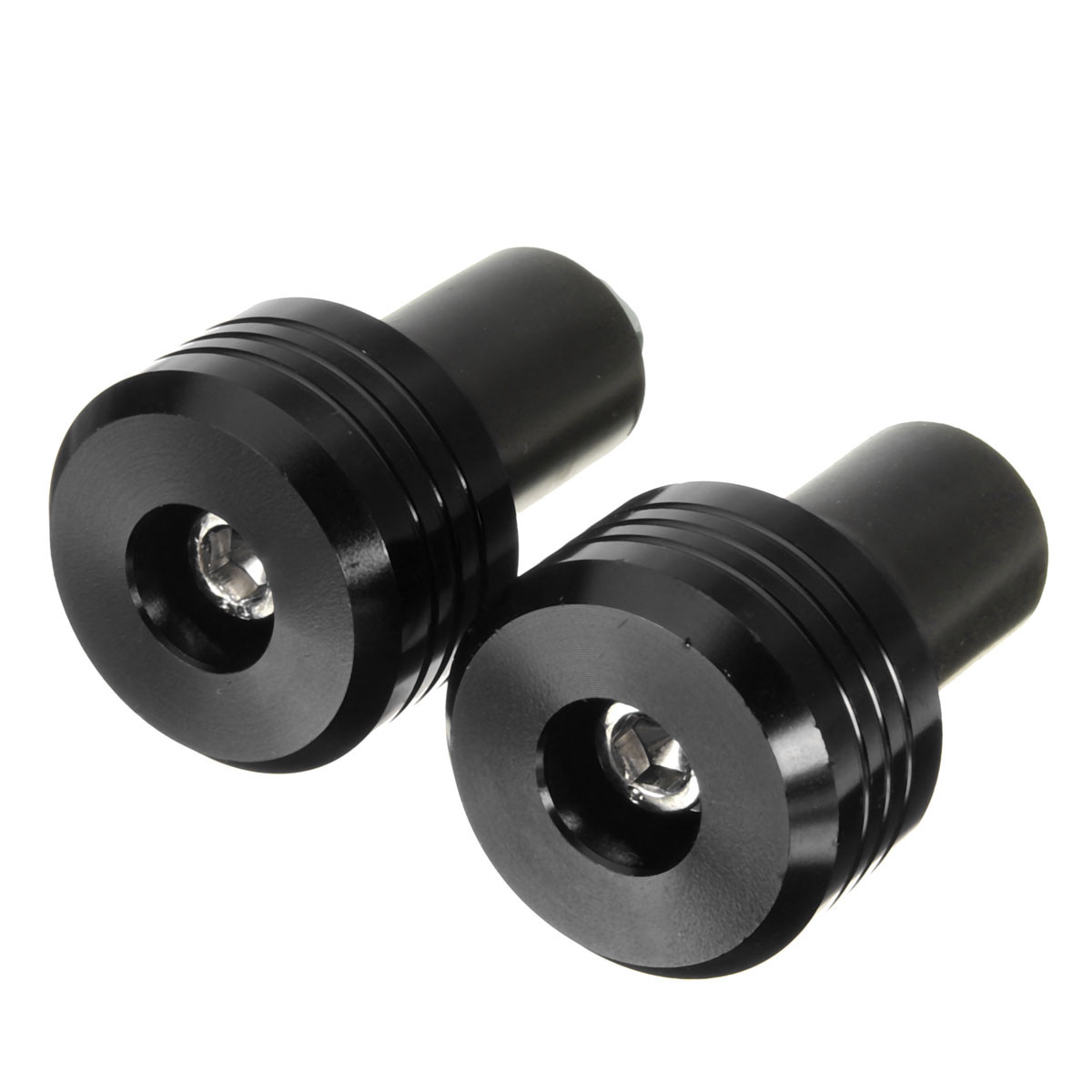 78inch-Motorcycle-Aluminum-Handlebar-Grips-End-Cap-Plugs-4-Colors-1062307