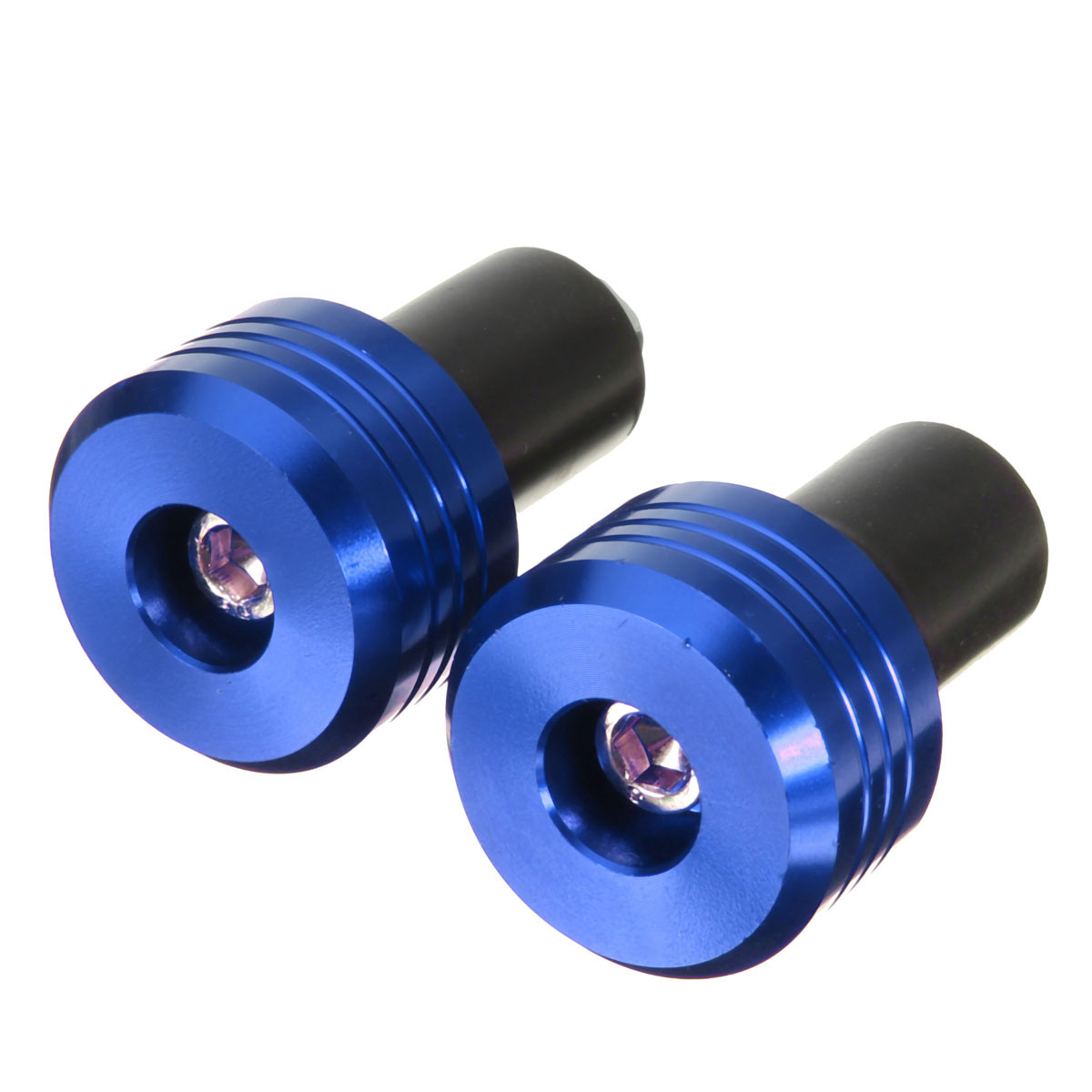 78inch-Motorcycle-Aluminum-Handlebar-Grips-End-Cap-Plugs-4-Colors-1062307