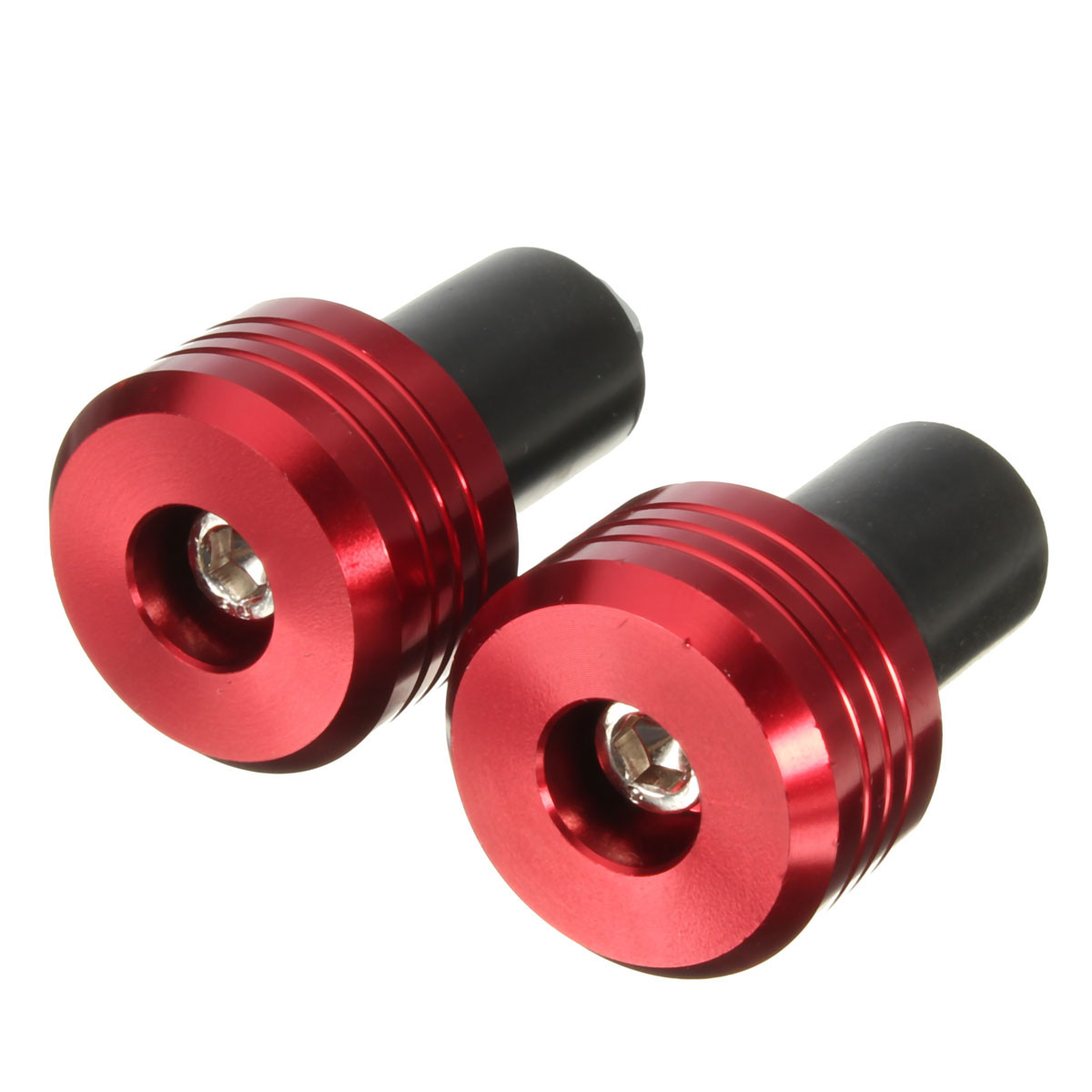 78inch-Motorcycle-Aluminum-Handlebar-Grips-End-Cap-Plugs-4-Colors-1062307