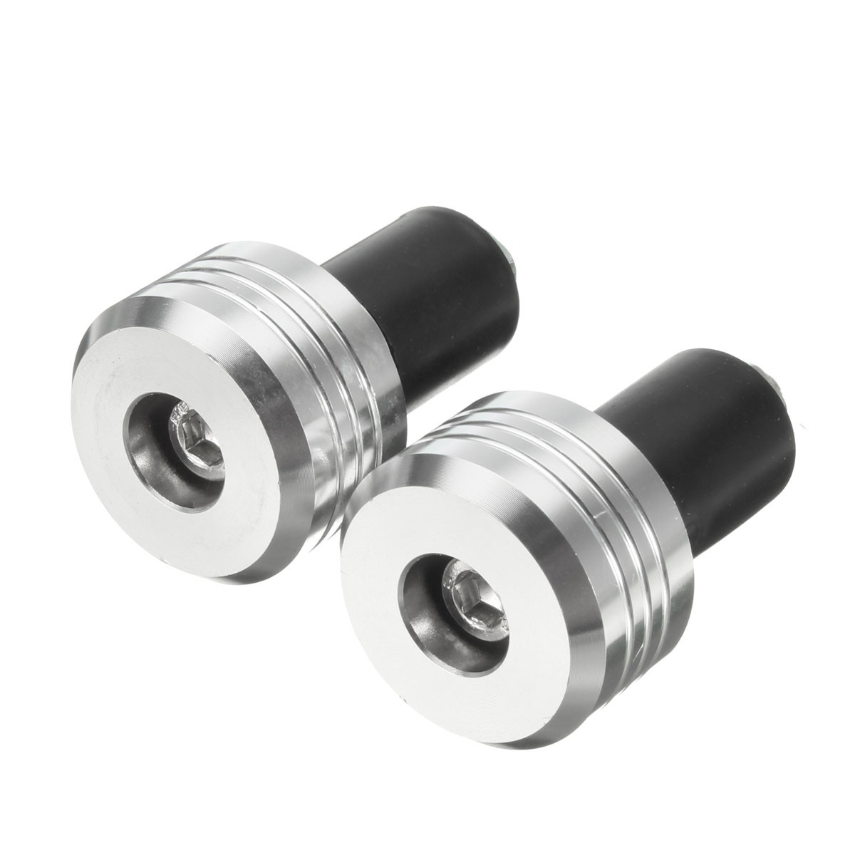 78inch-Motorcycle-Aluminum-Handlebar-Grips-End-Cap-Plugs-4-Colors-1062307