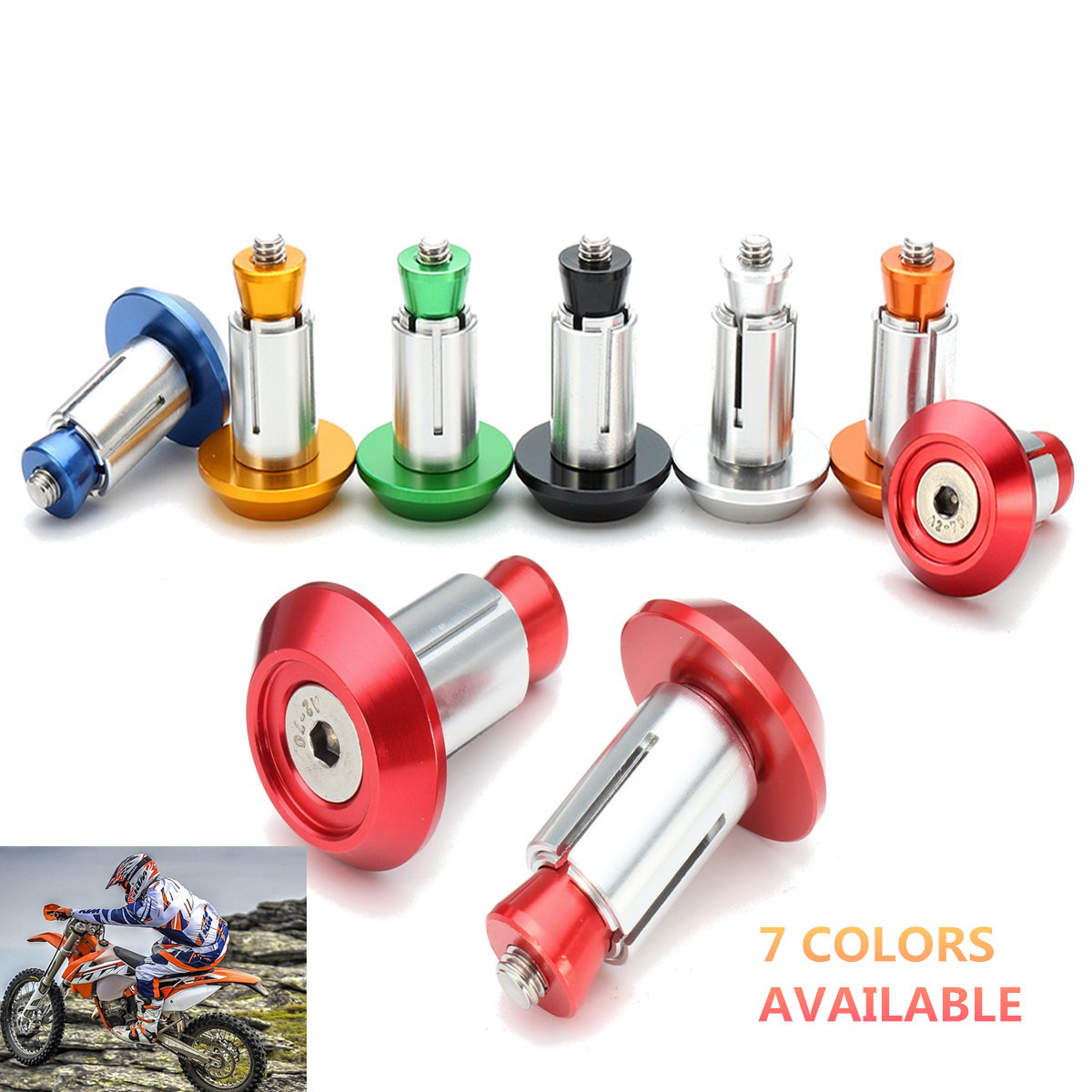 Aluminum-Handlebar-End-Plugs-For-KTM-50c-990cc-SXEXCSMRMXCSXS-2000-2016-1173975