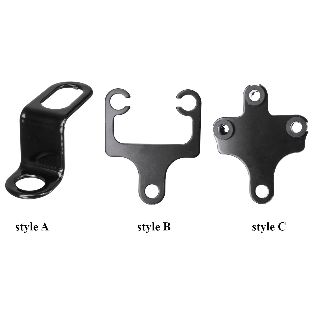 Black-Motorcycle-Instrument-Bracket-Speedometer-Tachometer-Odometer-Mount-Holder-1498831