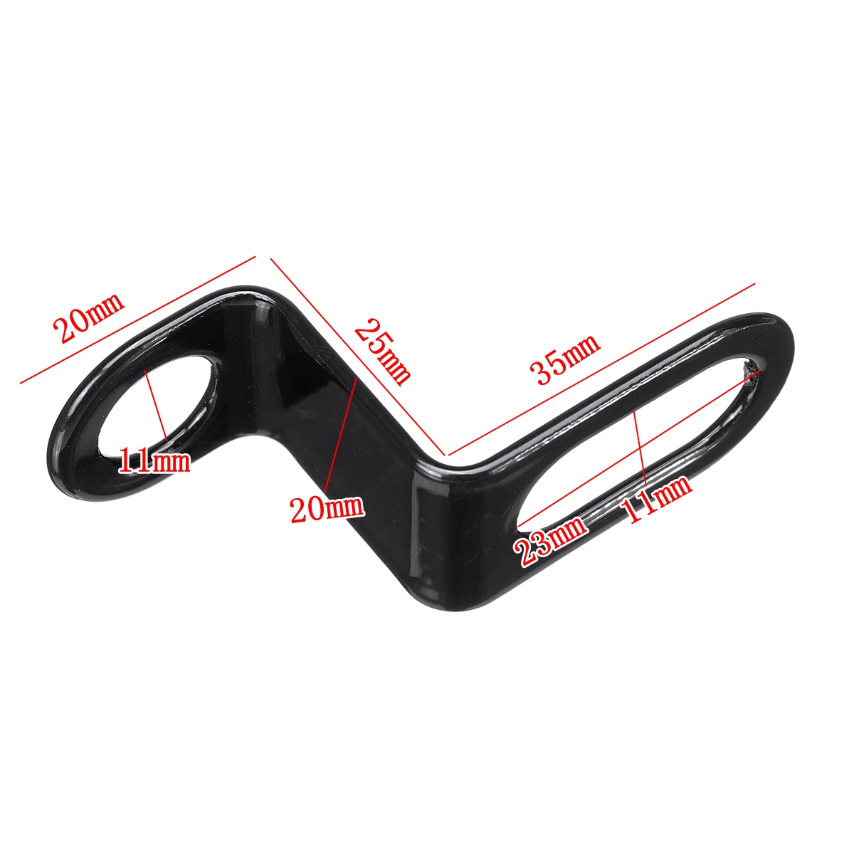 Black-Motorcycle-Instrument-Bracket-Speedometer-Tachometer-Odometer-Mount-Holder-1498831