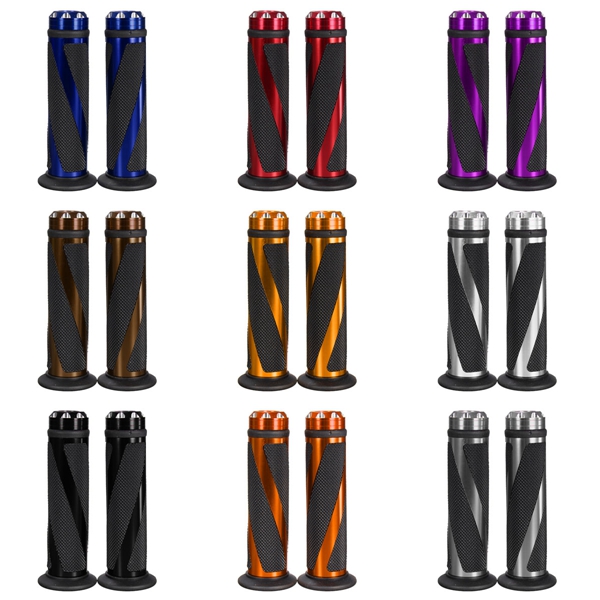 CNC-Aluminum-78-Motorcycle-Handlebar-Rubber-Hand-Grips-965741