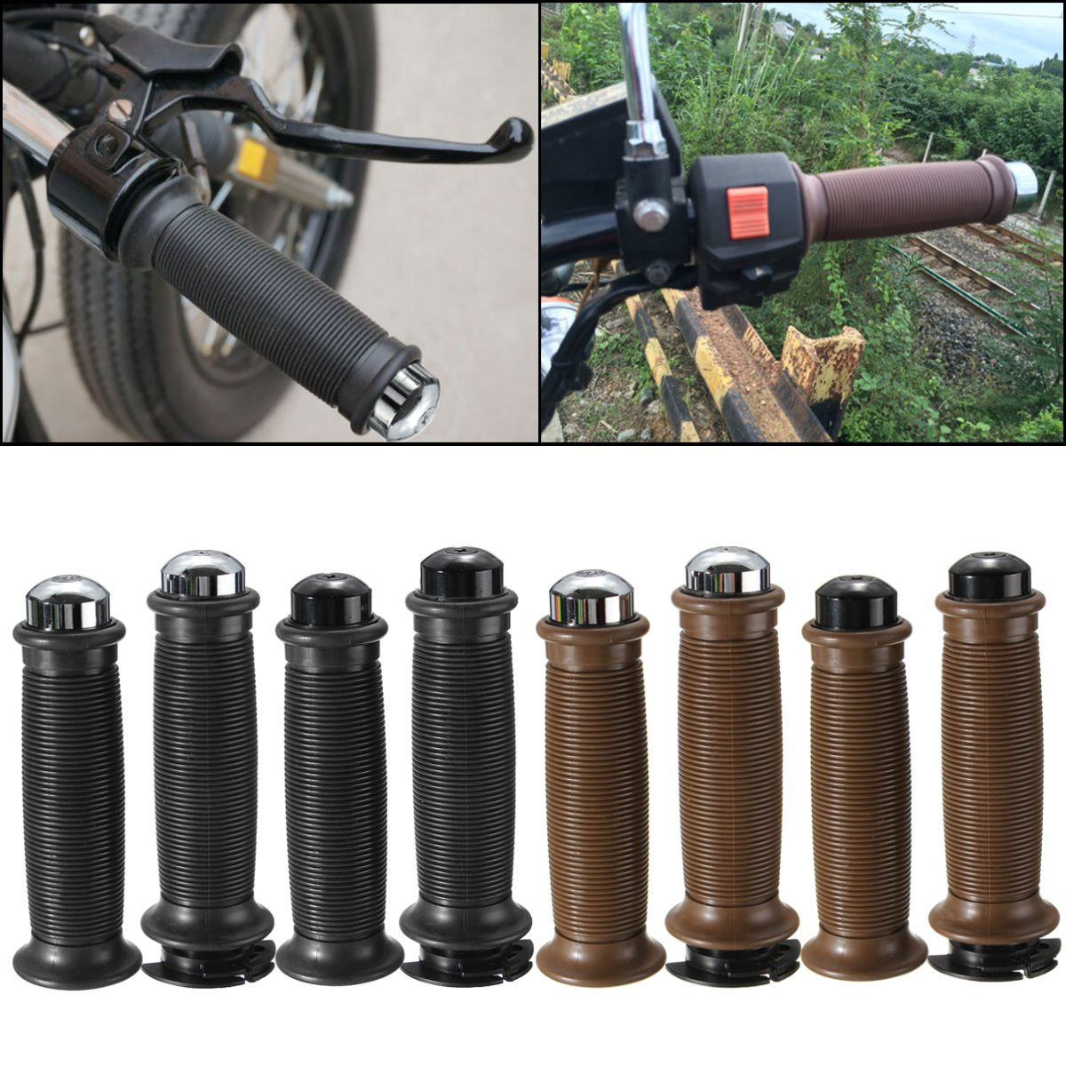 Motorcycle-78-Inch-Handlebar-Grips-With-Bar-End-For-Cafe-Racer-Bobber-Clubman-1108952