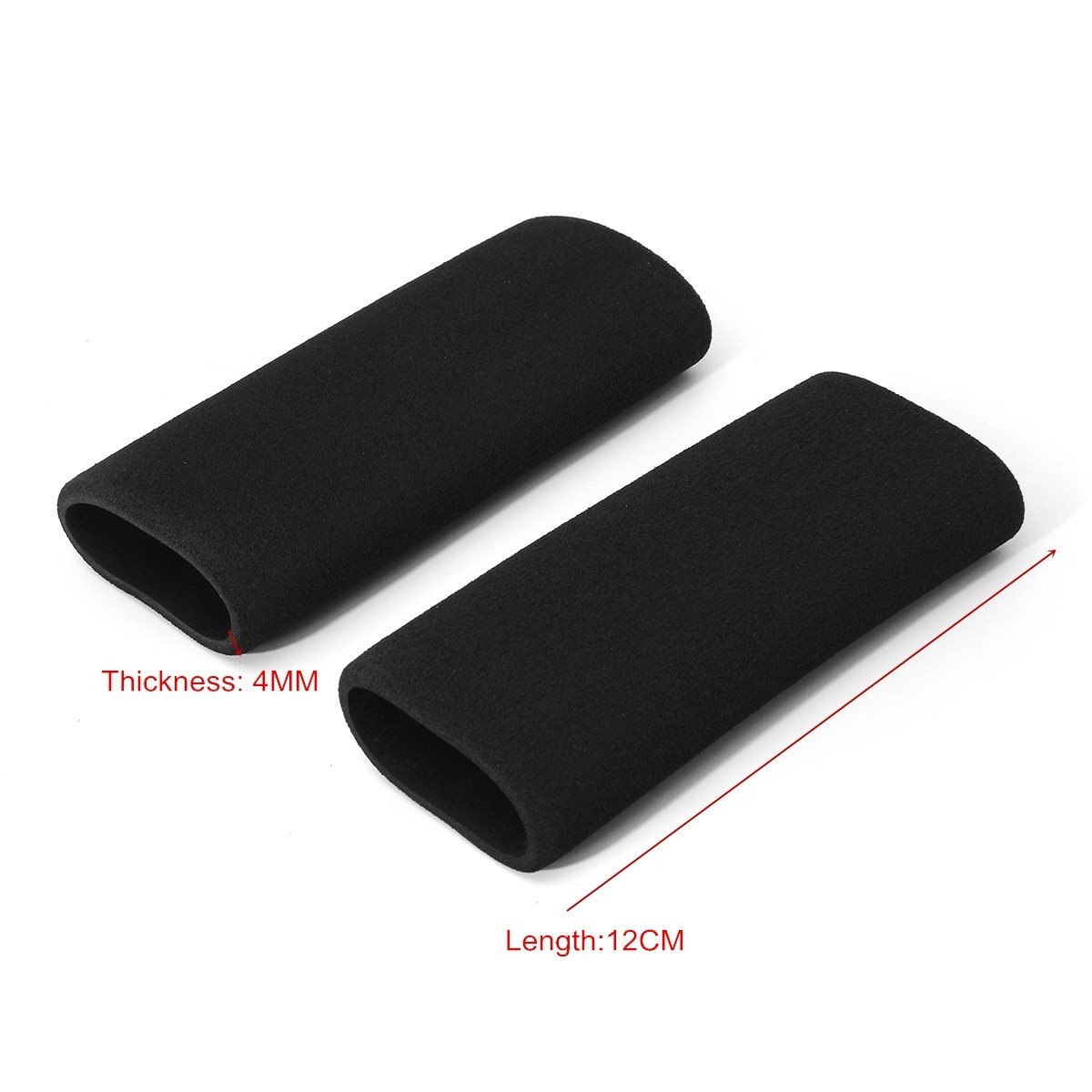 Motorcycle-Foam-Handlebar-Grip-Slip-on-Anti-Vibration-Comfort-Cover-Black-1640744