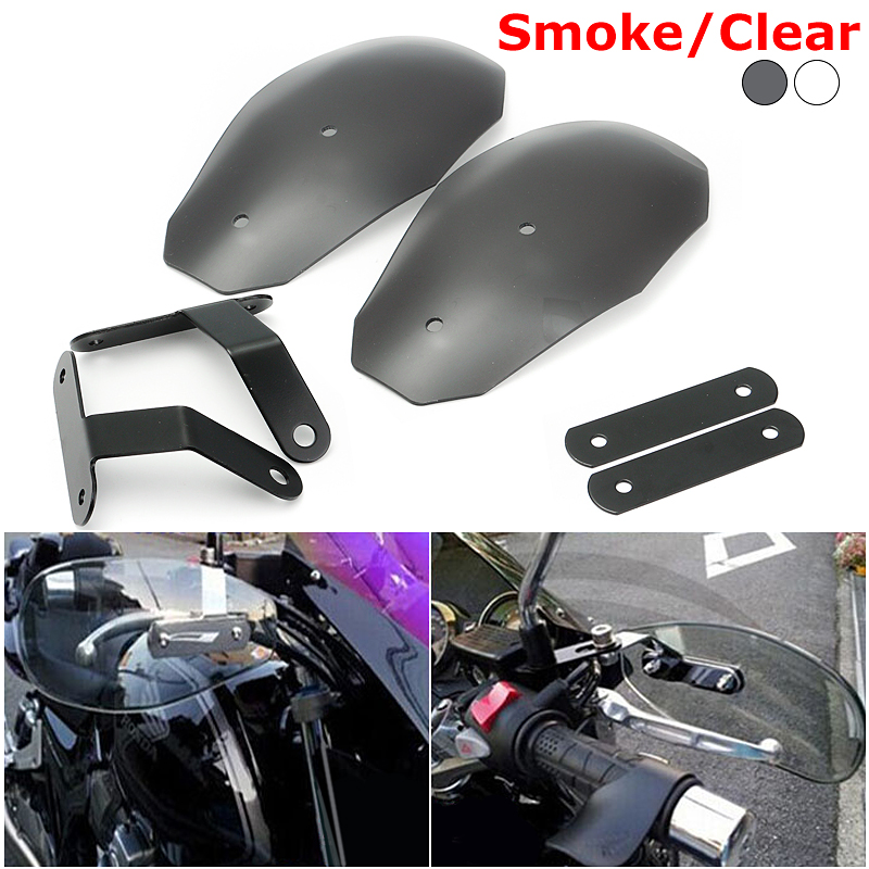 Motorcycle-Handle-Hand-Guard-Protector-Wind-Deflectors-Shield-1202576