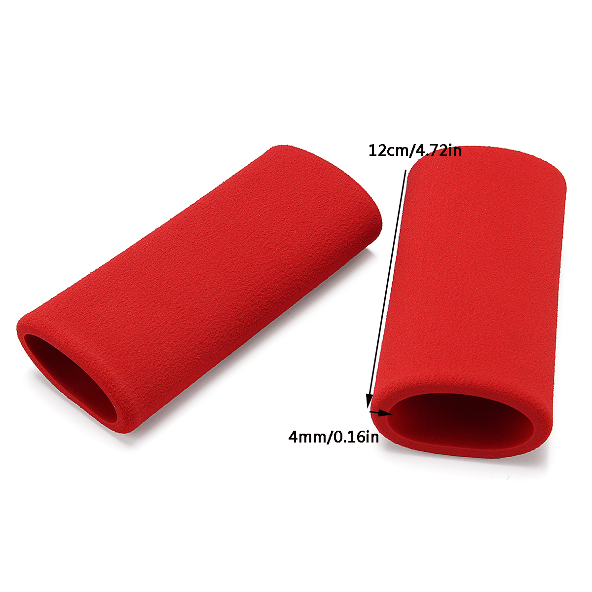 Motorcycle-Handlebar-Grip-Cover-Slip-on-Foam-Anti-Vibration-Comfort-Red-Universal-1358171
